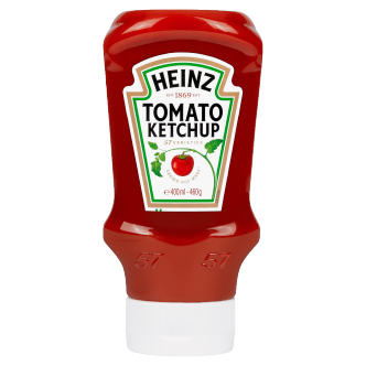 10 x Heinz Tomato Ketchup Top Down 460Gm