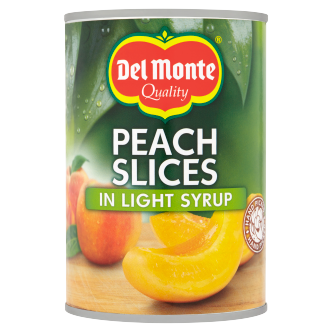 12 x Del Monte Peach Slices In Light Syrup 420Gm