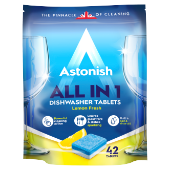 8 x Astonish All In One Dishwasher Tablets 42 Pack