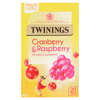 4 x Twinings Infusions Cranberry & Raspberry 20
