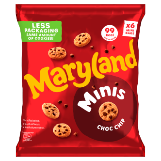 10 x Maryland Mini Chocolate Chip Cookies 6pk - 6PK