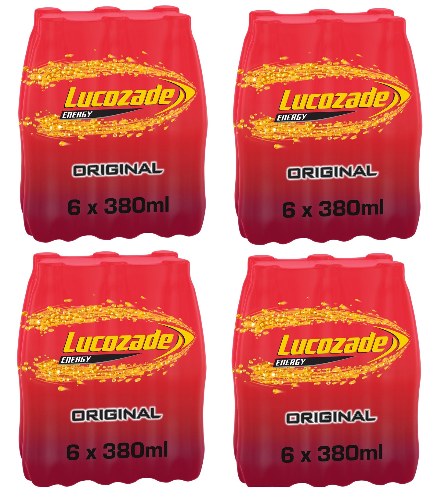 24 x Lucozade Energy Original 380Ml