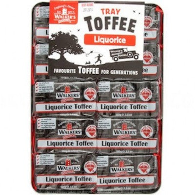 10 x Tray Walkers Liquorice Toffee 100Gm