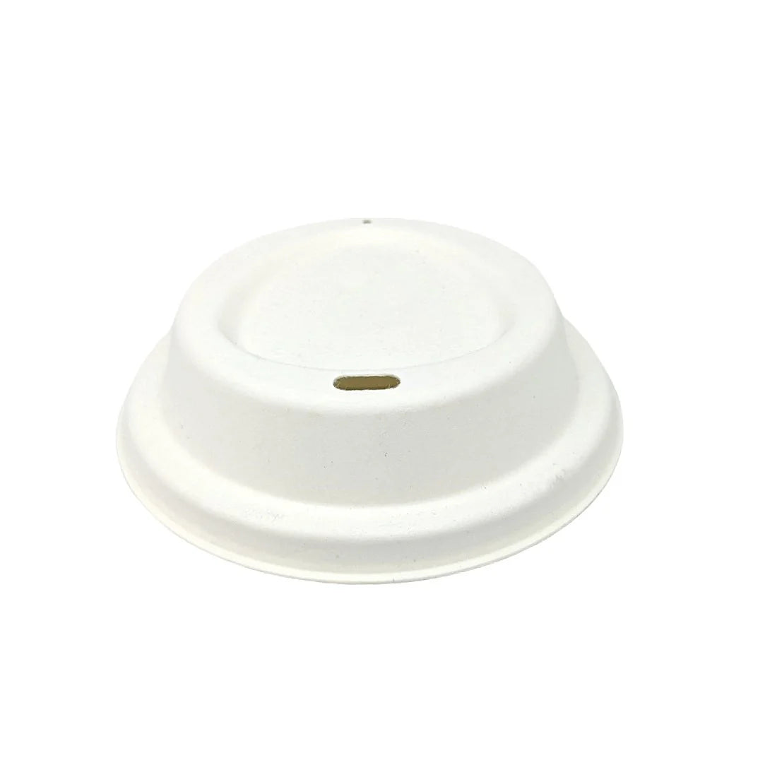 20 x Green Spirit Hot Cup Lid Plastic Free 80Mm 50Pk