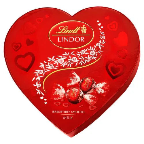 8 x Lindt Lindor Milk Chocolate Truffles Heart Gift Box 200G