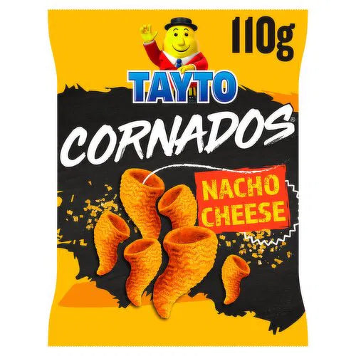 12 x Tayto Nacho Cheese Flavour Cornados 110G