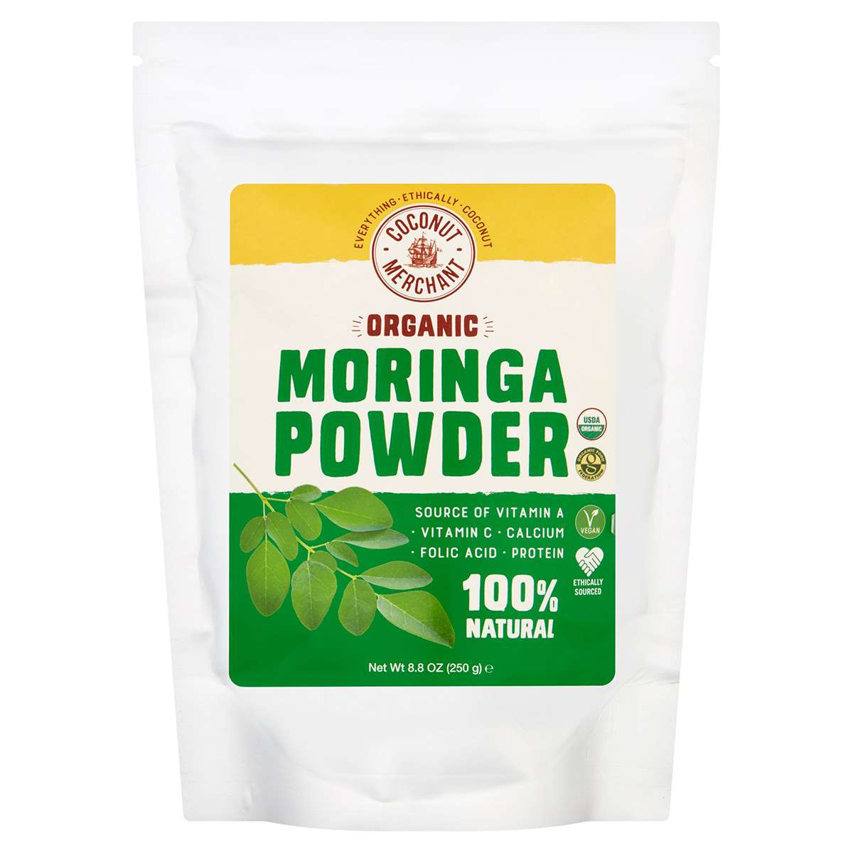 Coconut Merchant Organic Moringa Powder - 250g