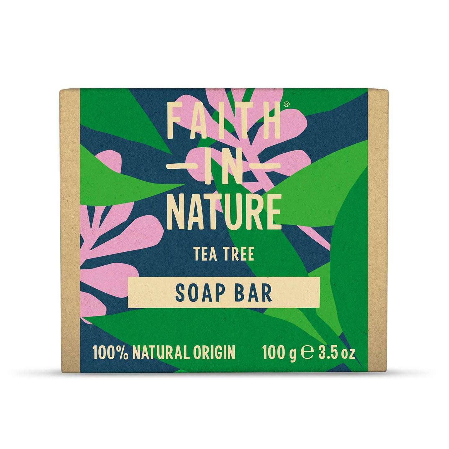 6 x Faith In Nature Tea Tree Pure Veg Soap - 100g