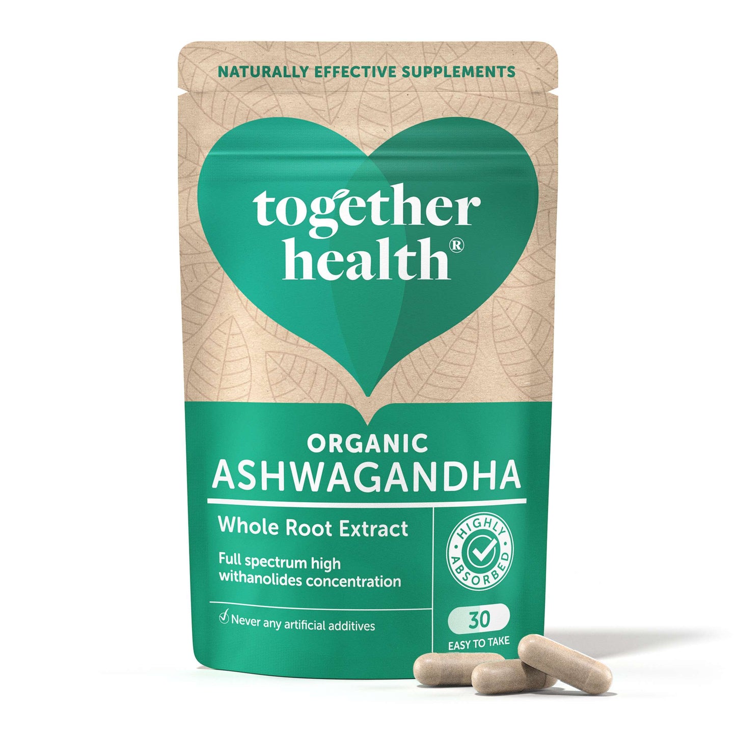 Together Health Organic Ashwagandha - 30caps