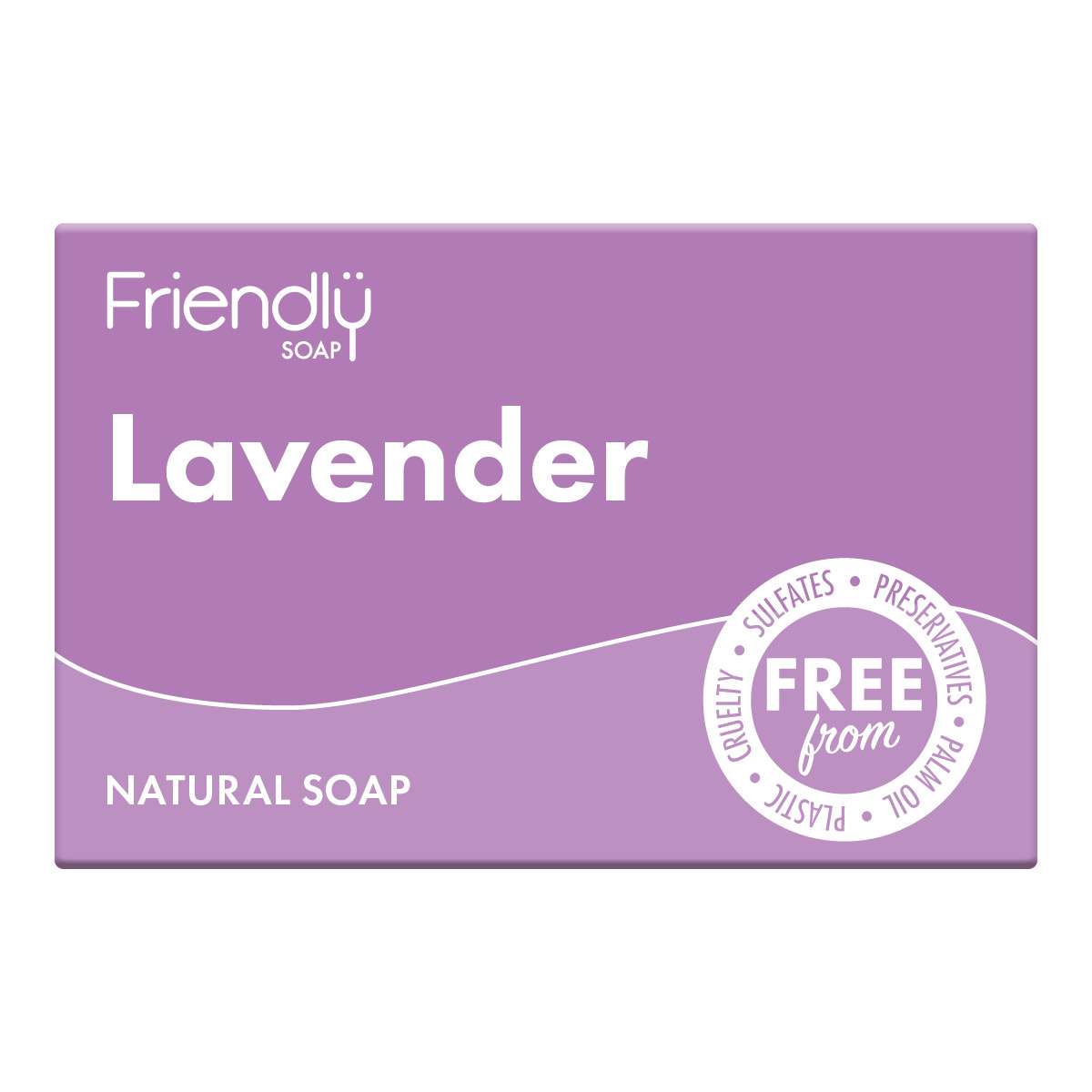 6 x Friendly Soap Lavender Soap - 95g