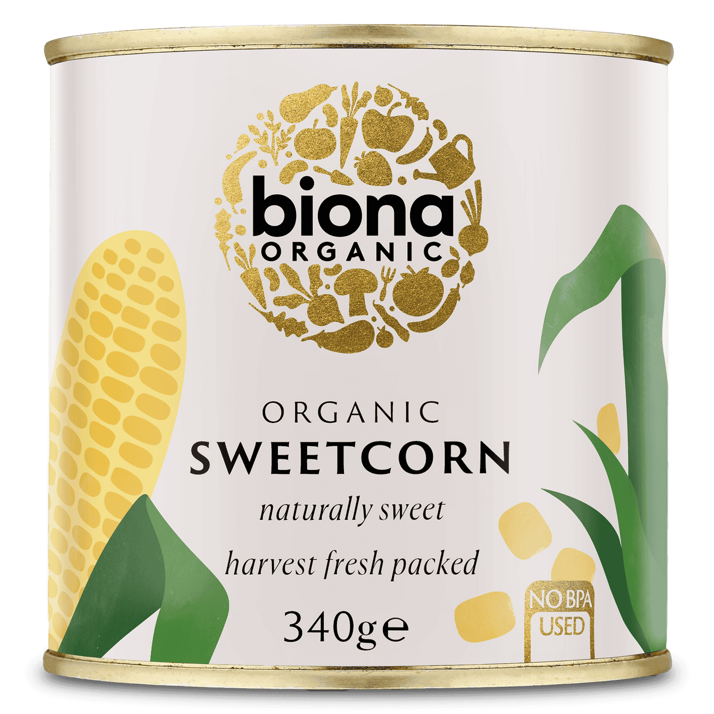 Biona Organic Sweetcorn - Can - 340g