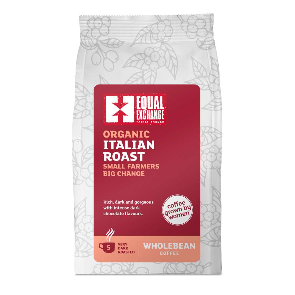 Equal Exchange Org Italian Roast Coffee Beans - 200g