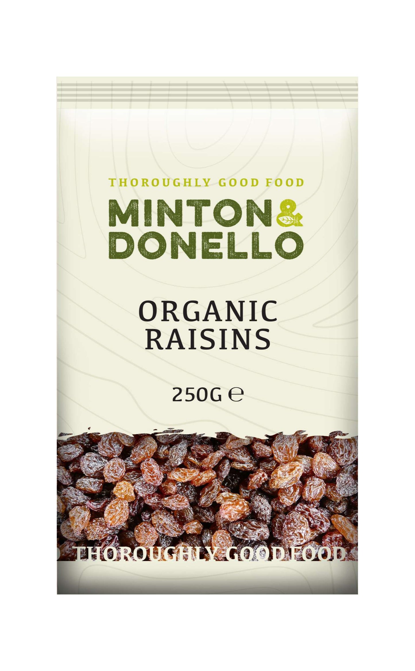 6 x Minton & Donello Organic Raisins - 250g