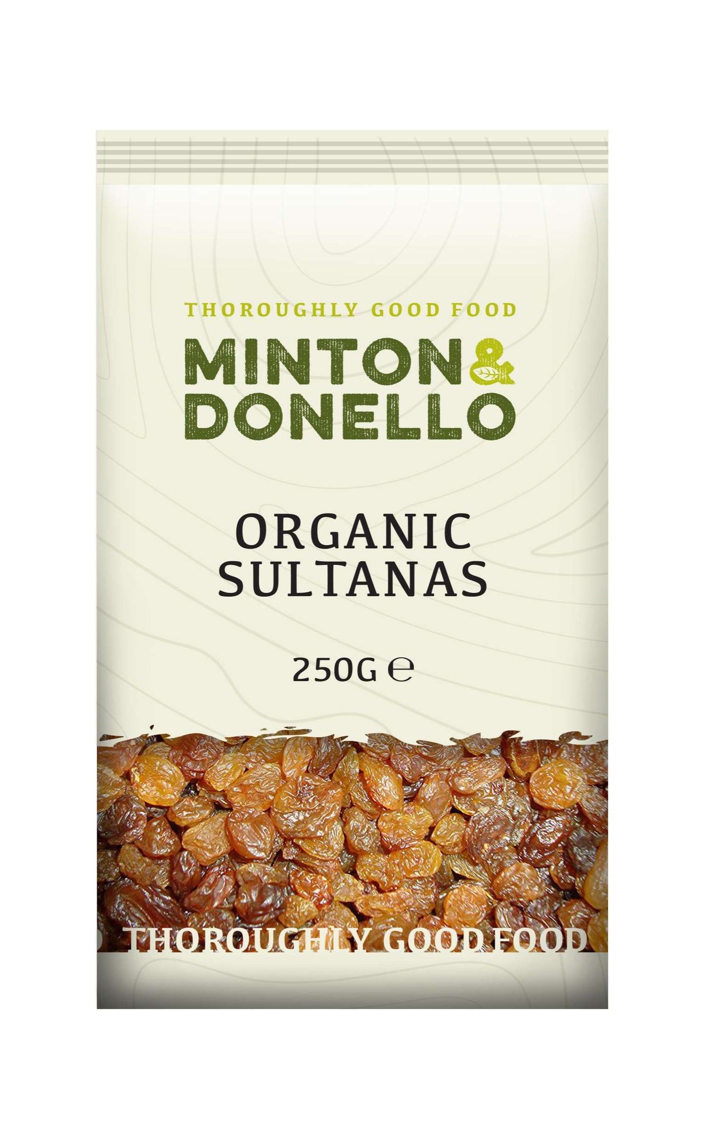 6 x Minton & Donello Organic Sultanas - 250g