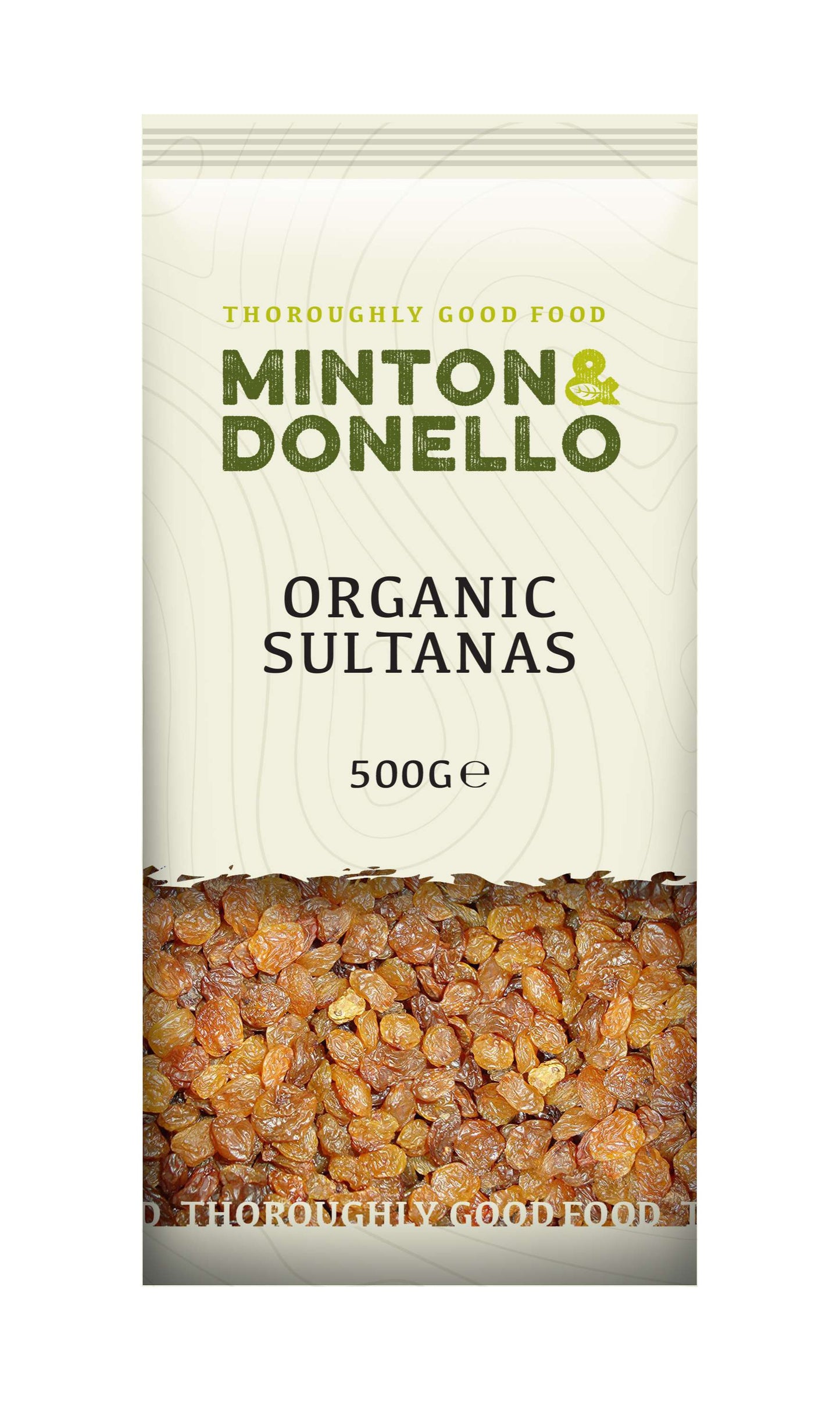 6 x Minton & Donello Organic Sultanas - 500g