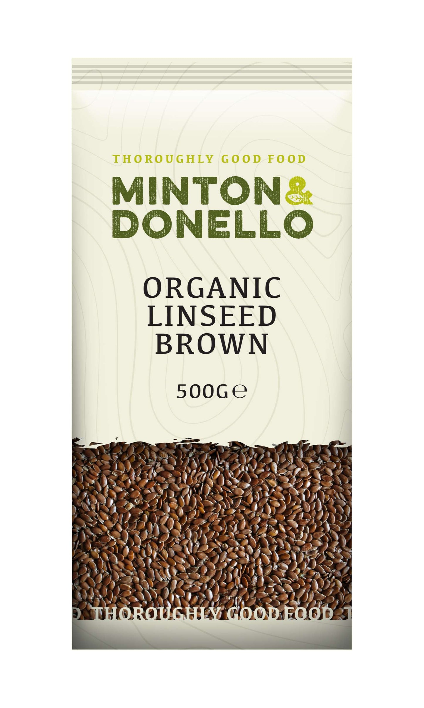 6 x Minton & Donello Organic Linseed Brown - 500g