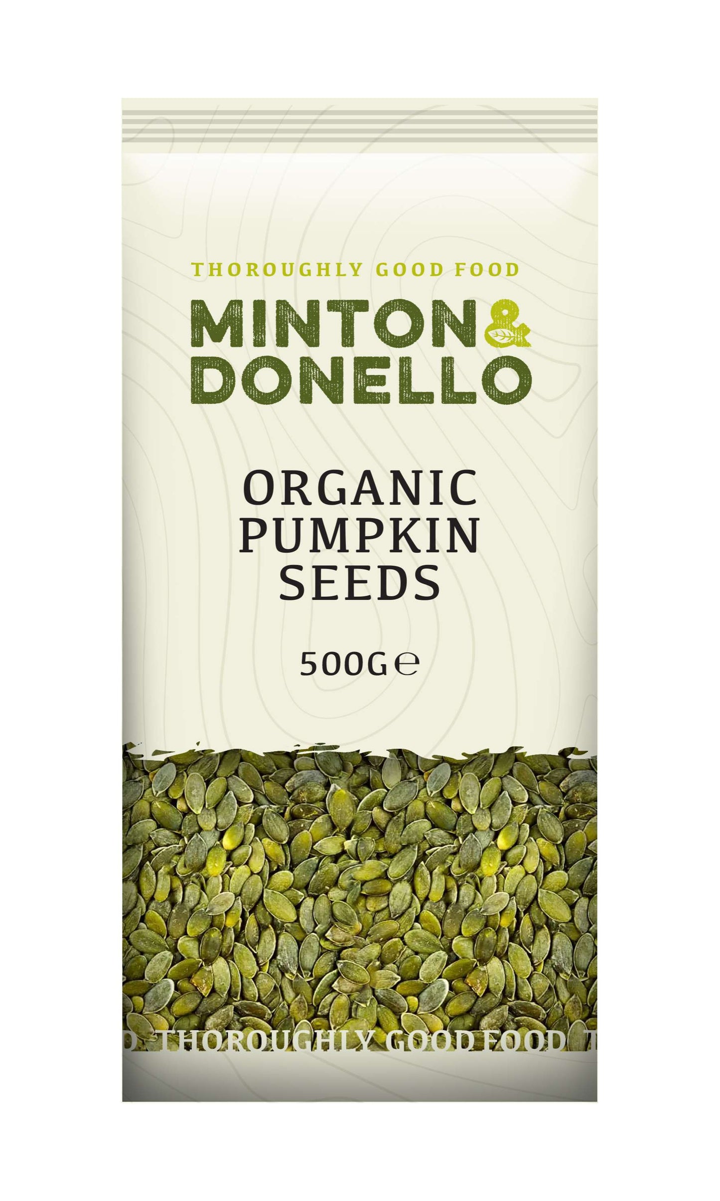 6 x Minton & Donello Organic Pumpkin Seeds - 500g