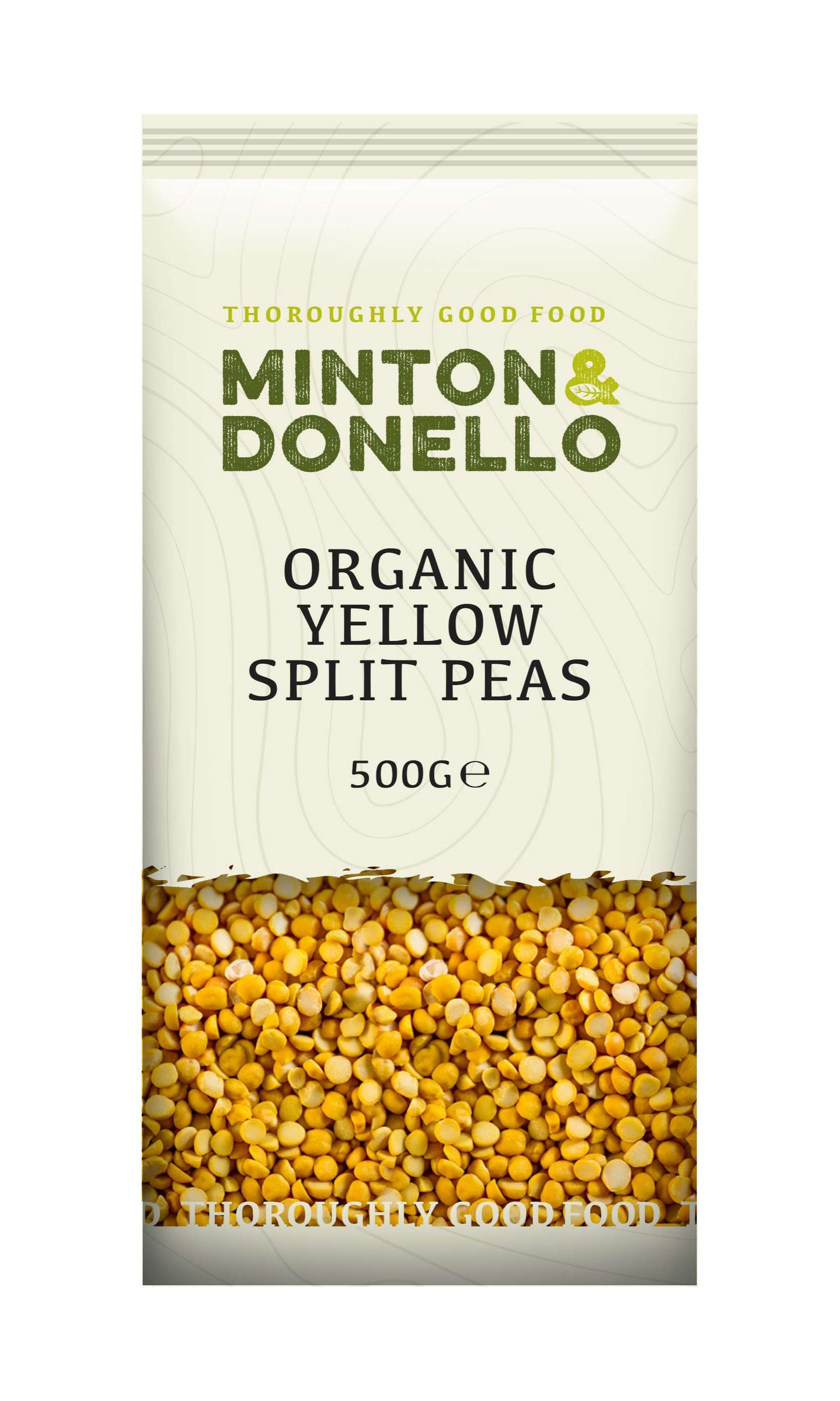 6 x Minton & Donello Organic Yellow Split Peas - 500g