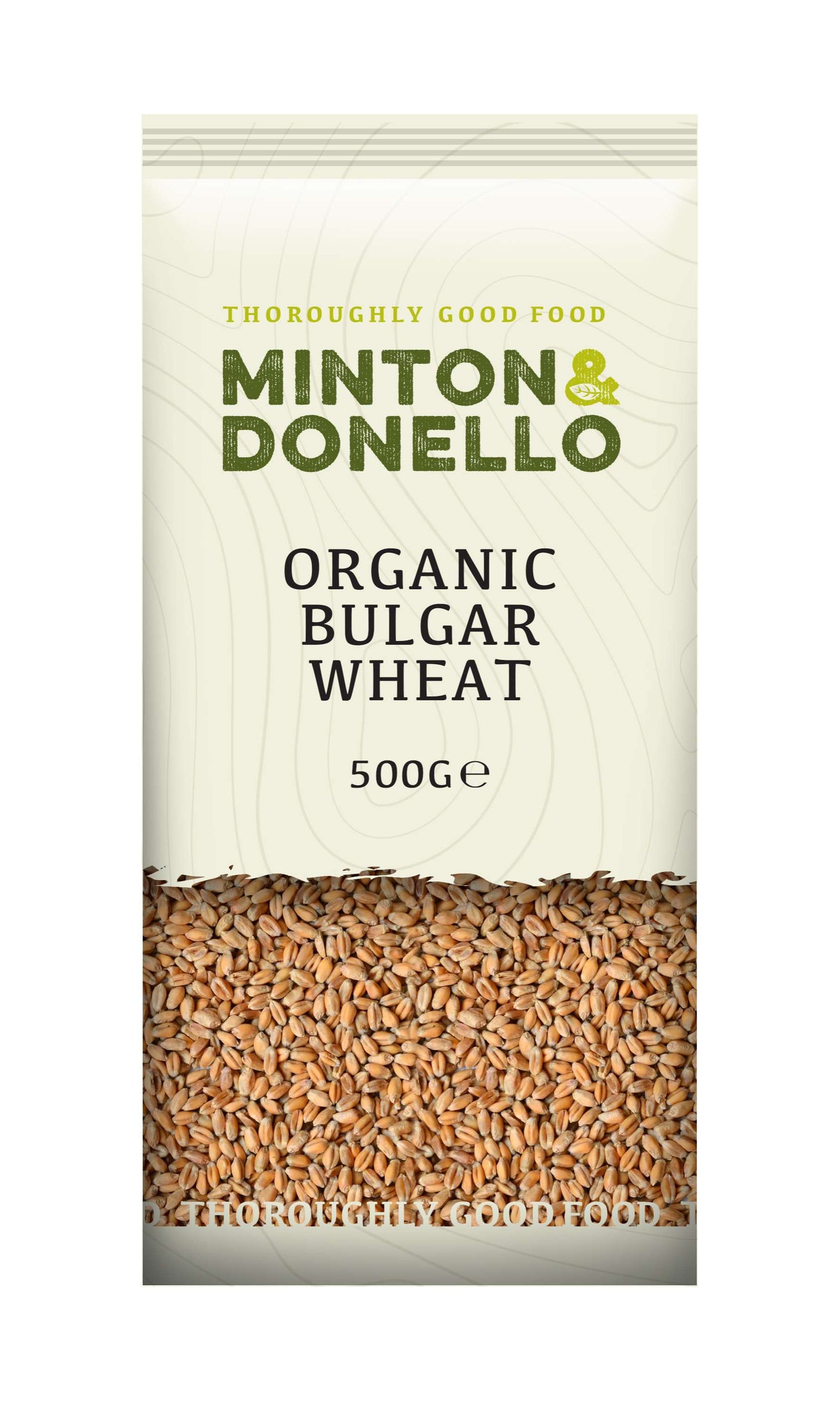 6 x Minton & Donello Organic Bulgar Cracked Wheat Coars - 500g