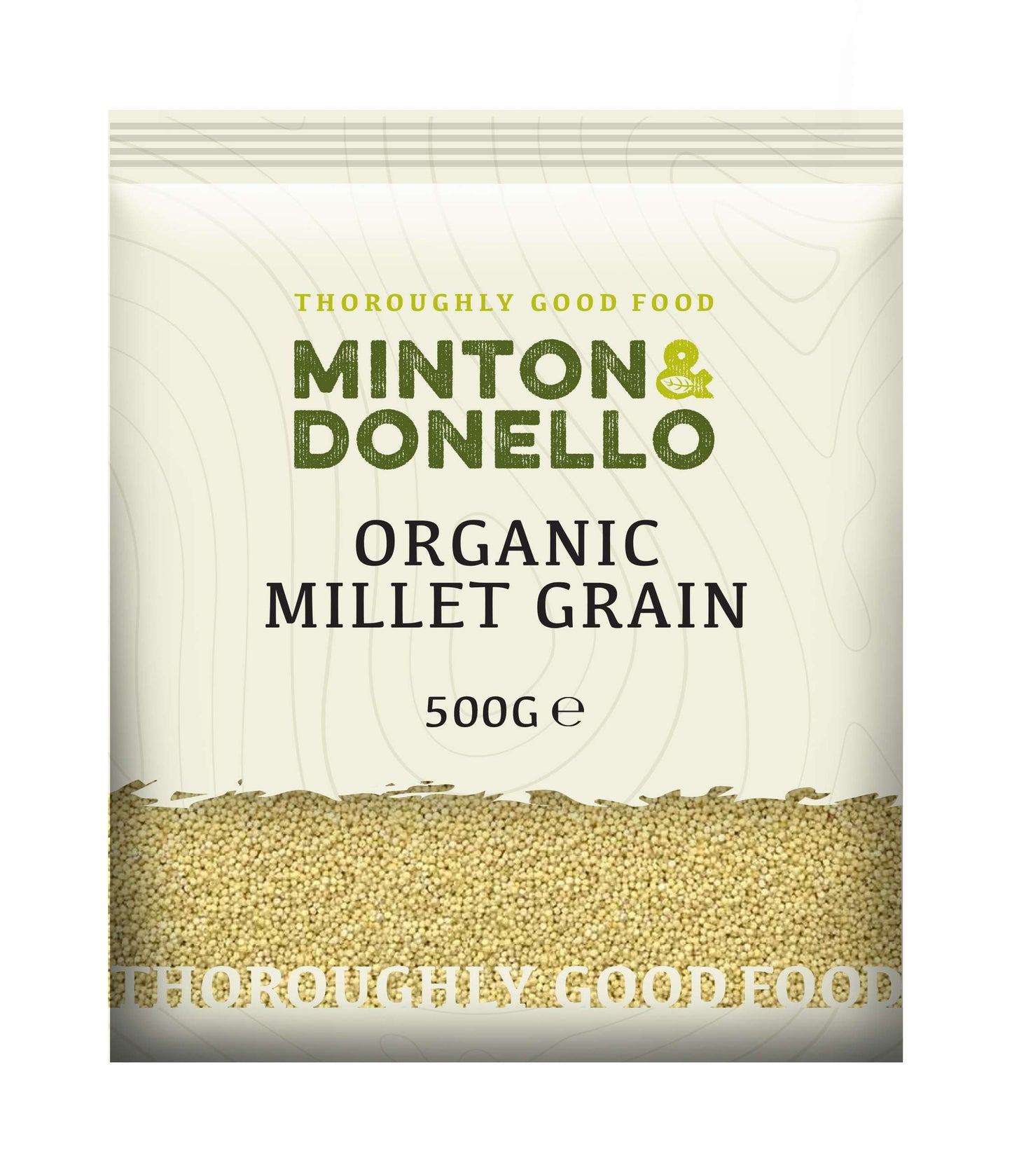 6 x Minton & Donello Organic Millet Grain Hulled - 500g