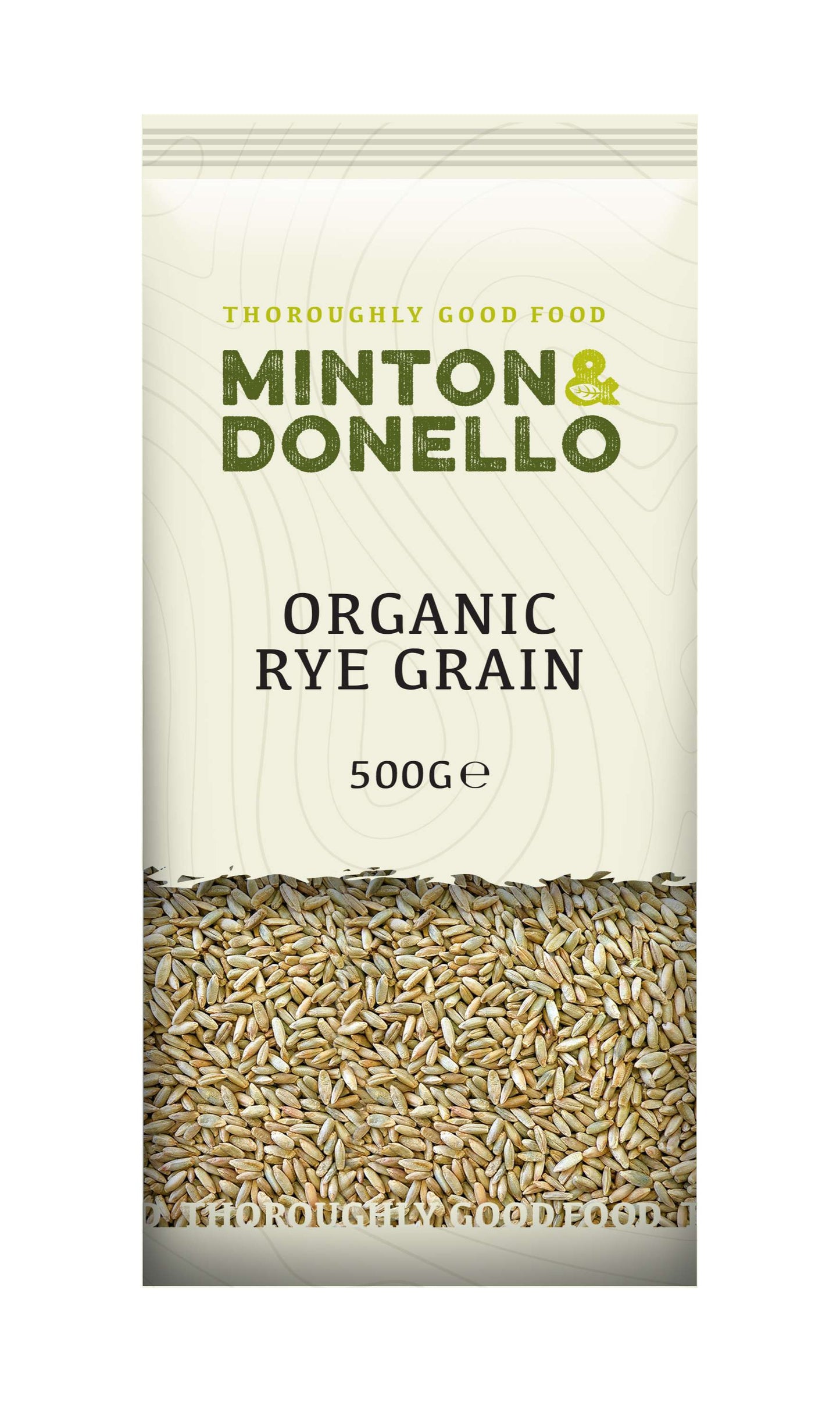 6 x Minton & Donello Organic Rye Grain - 500g