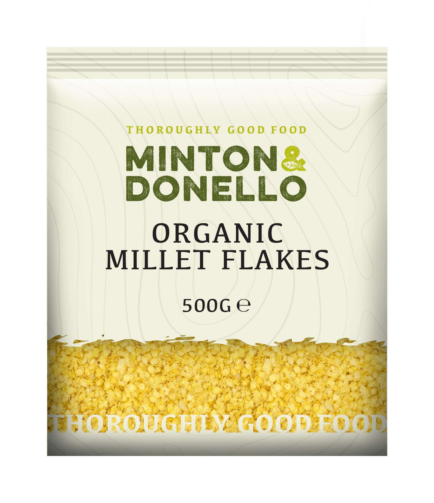 6 x Minton & Donello Organic Millet Flakes - 500g