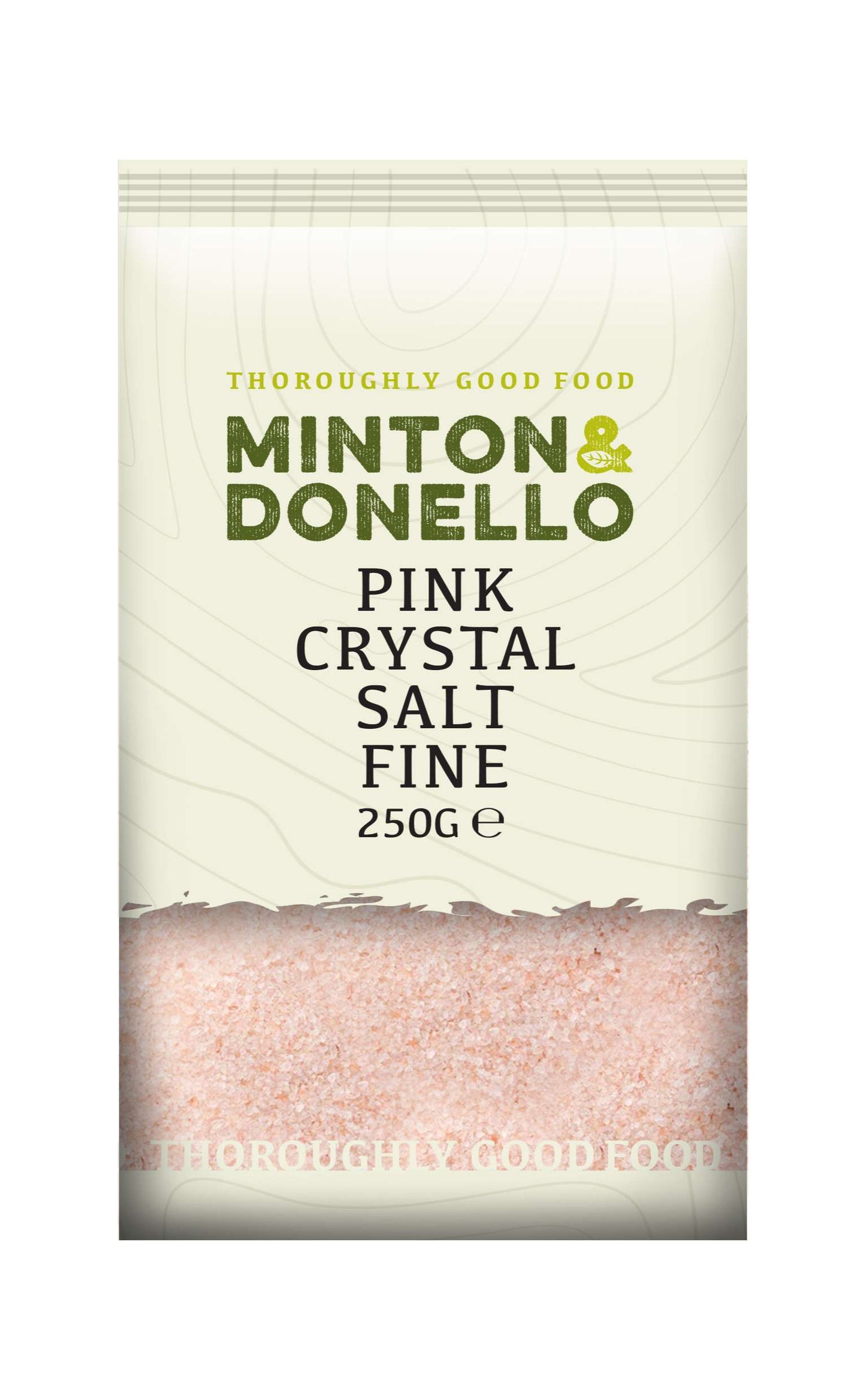 6 x Minton & Donello Pink Crystal Salt Fine - 250g