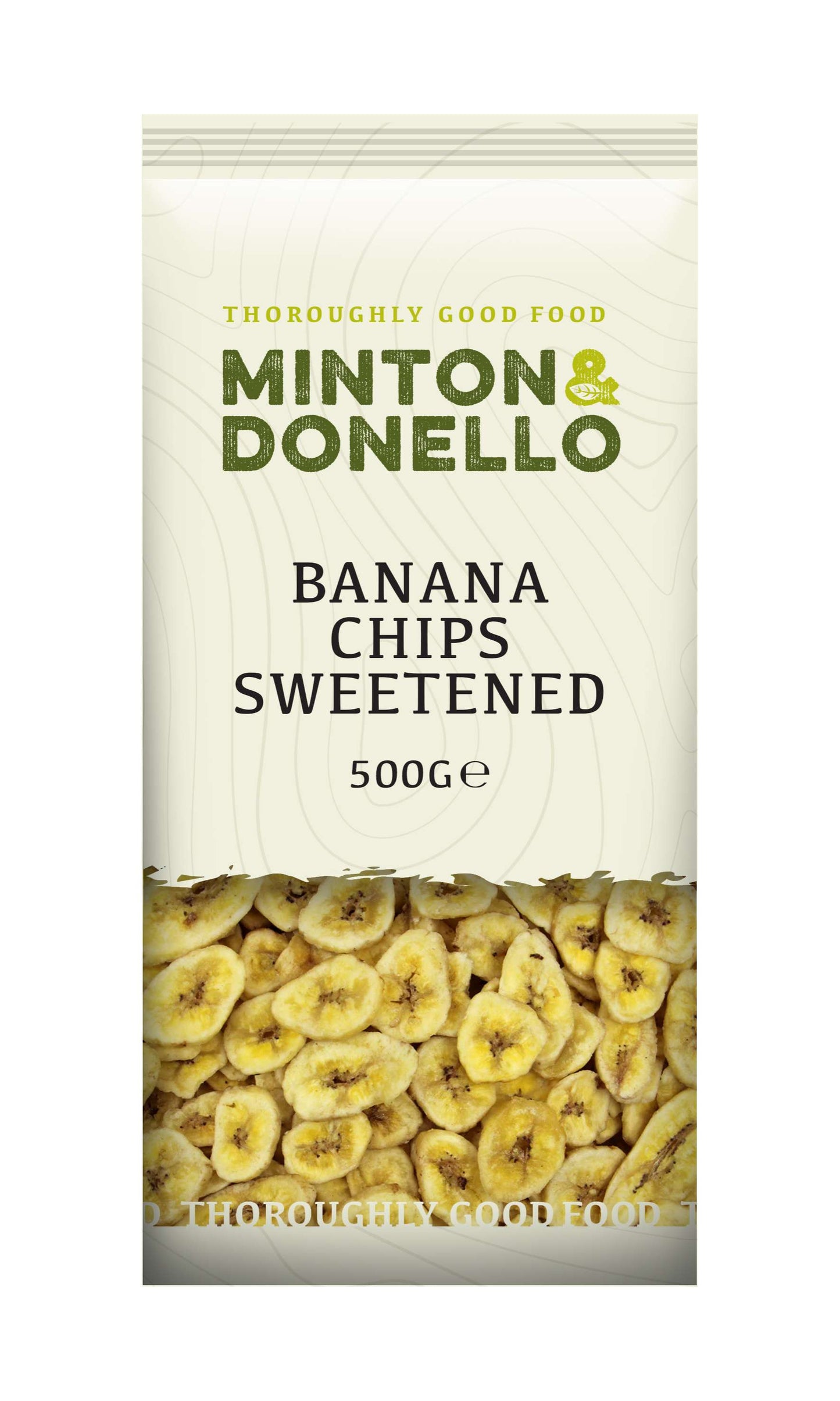 6 x Minton & Donello Banana Chips Sweetened - 500g