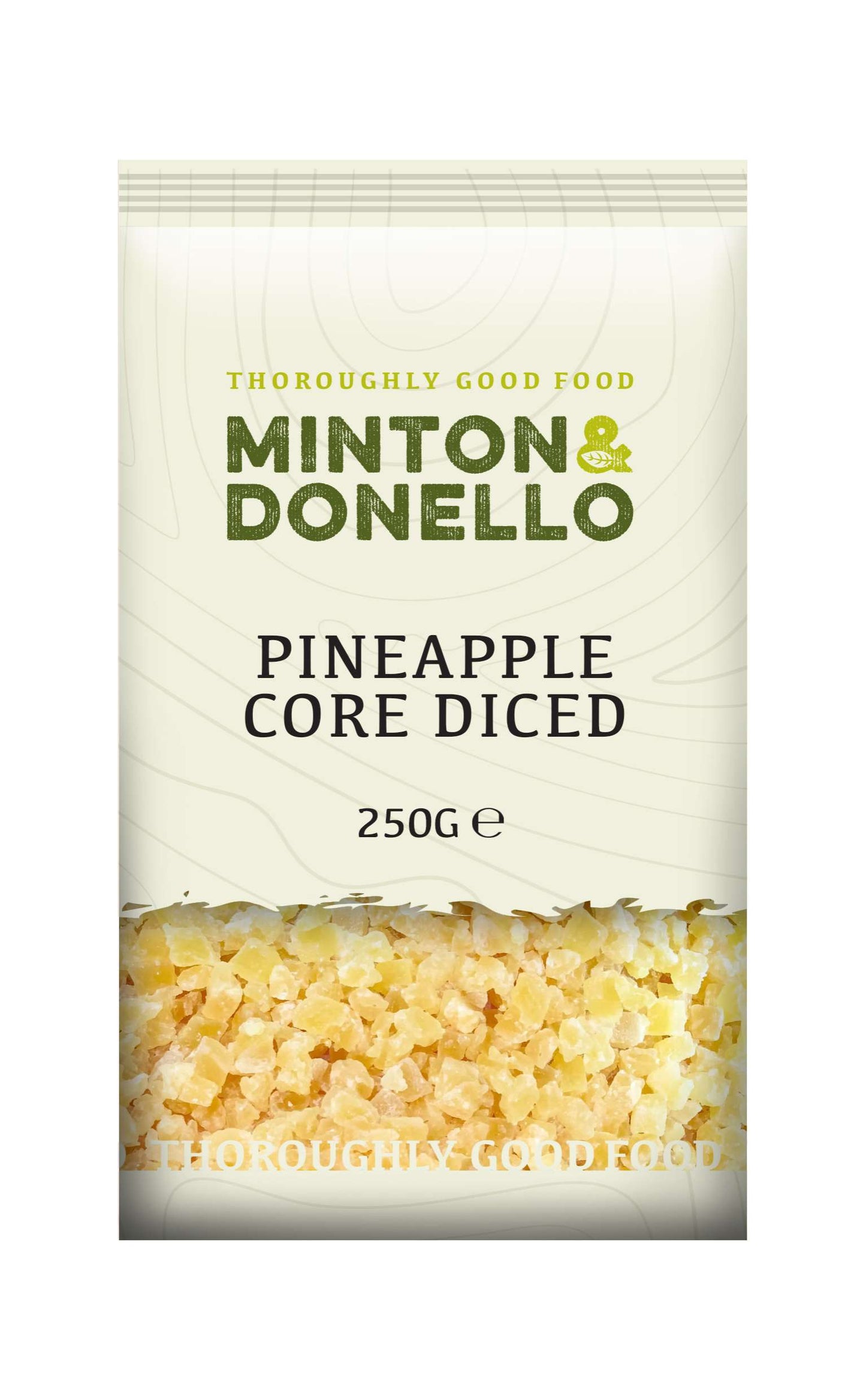 6 x Minton & Donello Pineapple Core Diced - 250g