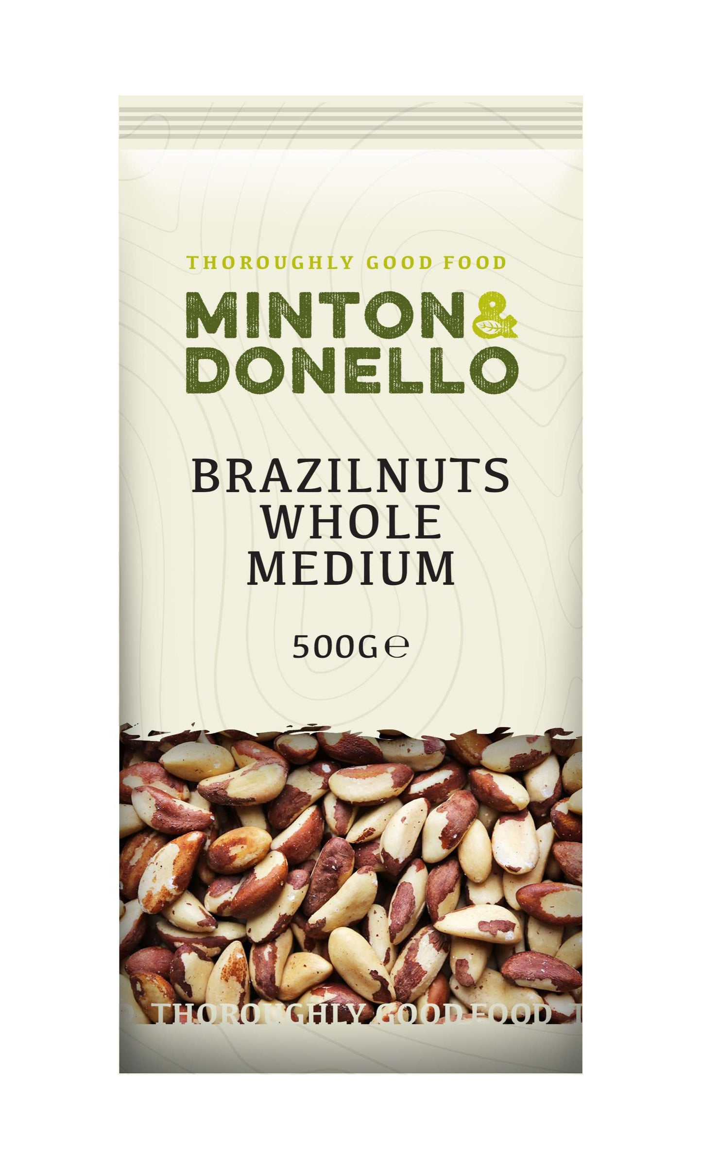 6 x Minton & Donello Brazilnuts Whole Medium - 500g