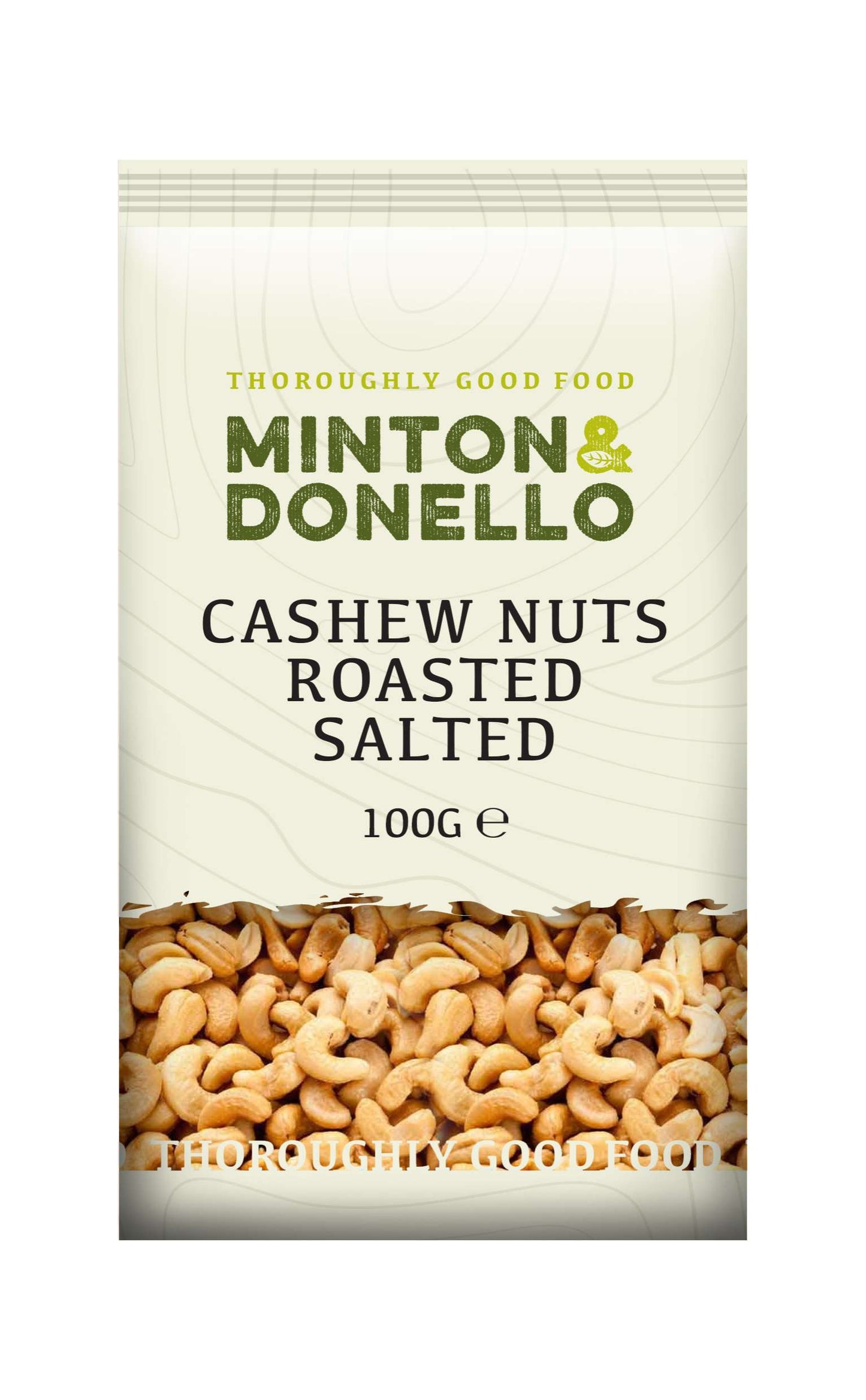 6 x Minton & Donello Cashew Nuts Roasted Salted - 100g