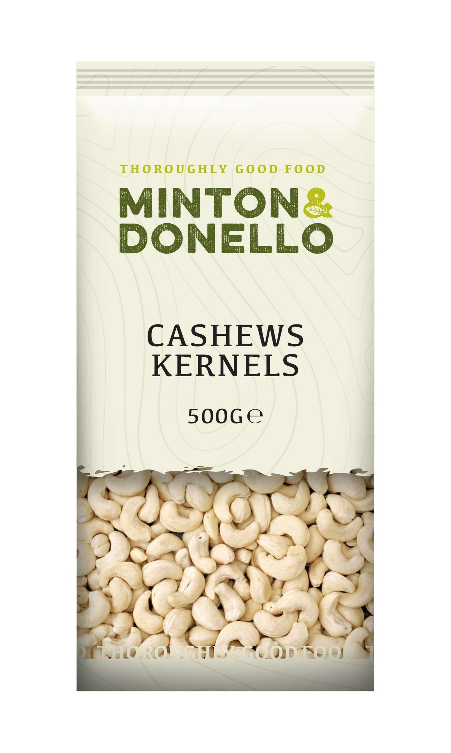 6 x Minton & Donello Cashews Kernels - 500g