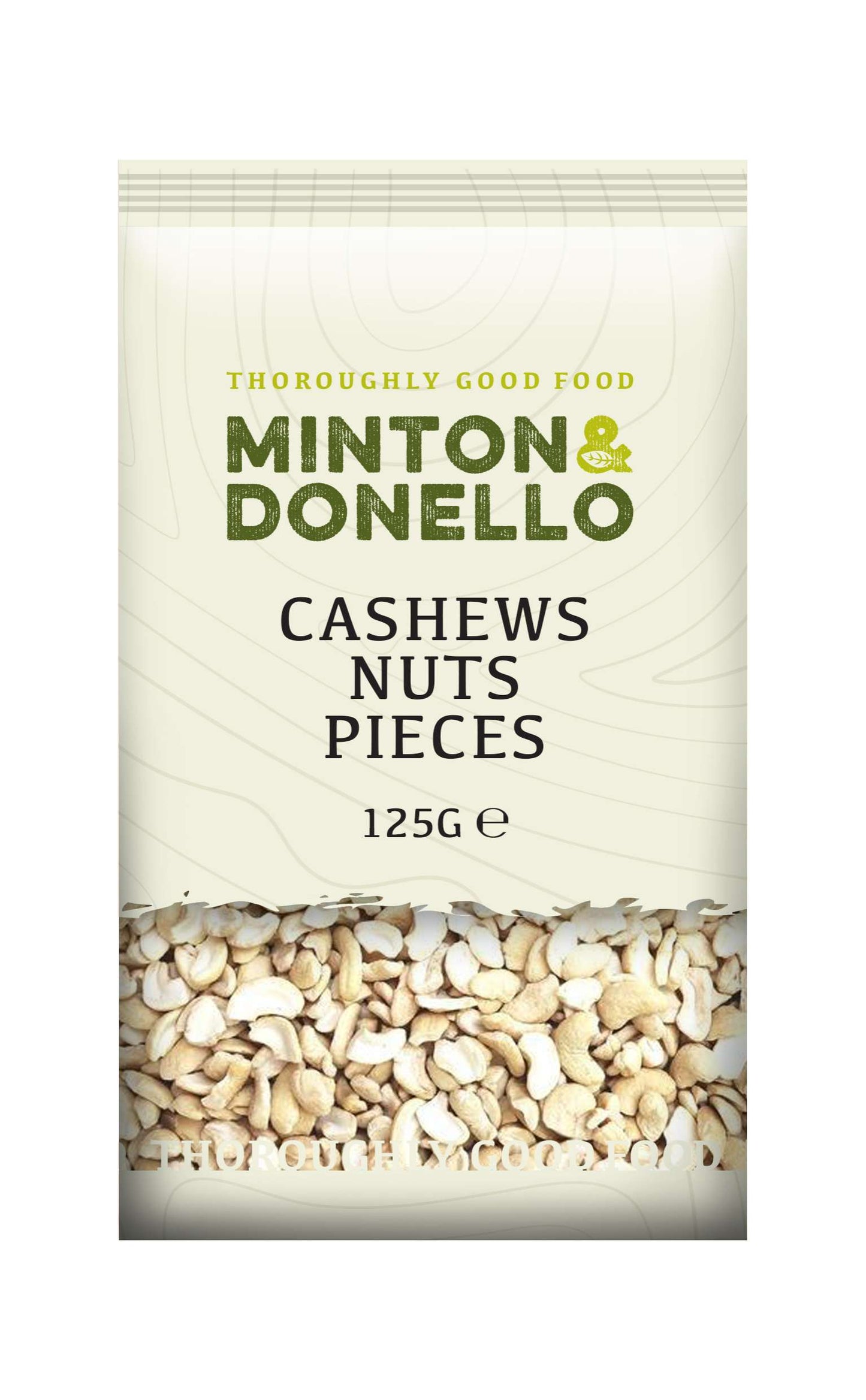 6 x Minton & Donello Cashews Nuts Pieces - 125g