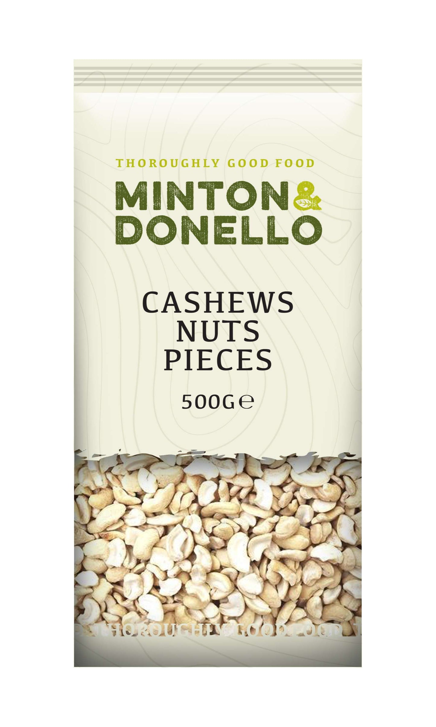 6 x Minton & Donello Cashews Nuts Pieces - 500g