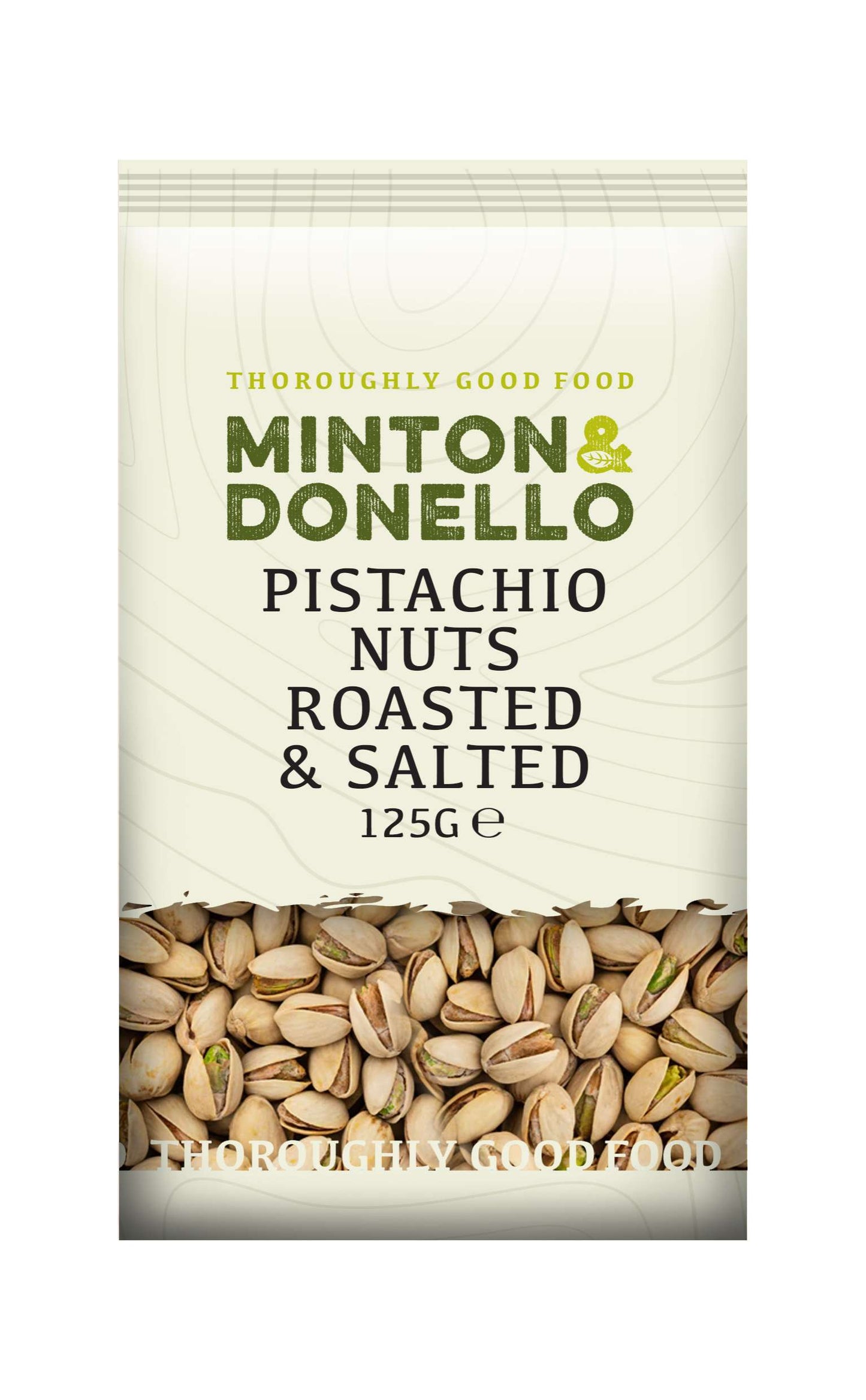 6 x Minton & Donello Pistachio Nuts Roasted & Salted - 125g