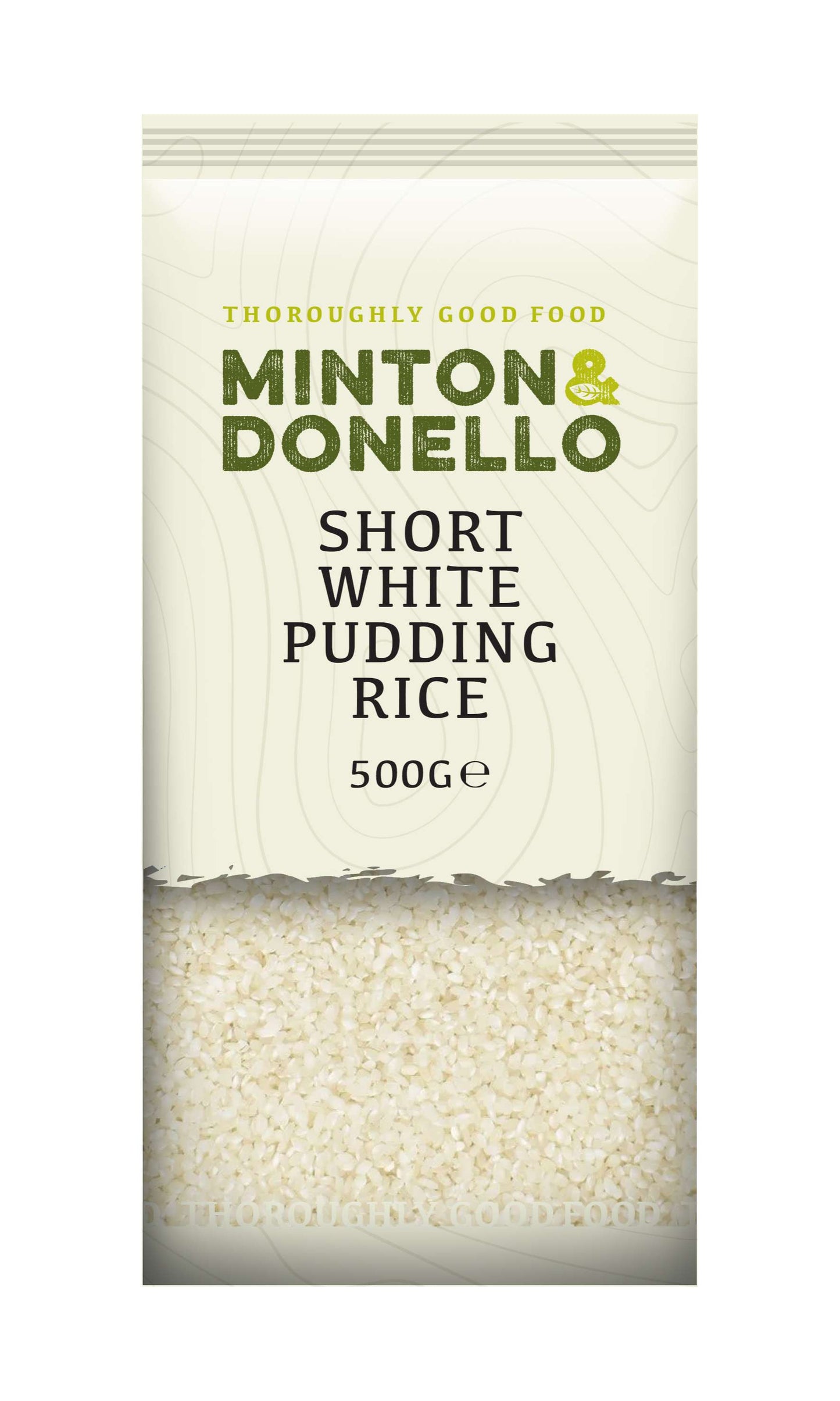 6 x Minton & Donello Short White Pudding Rice - 500g