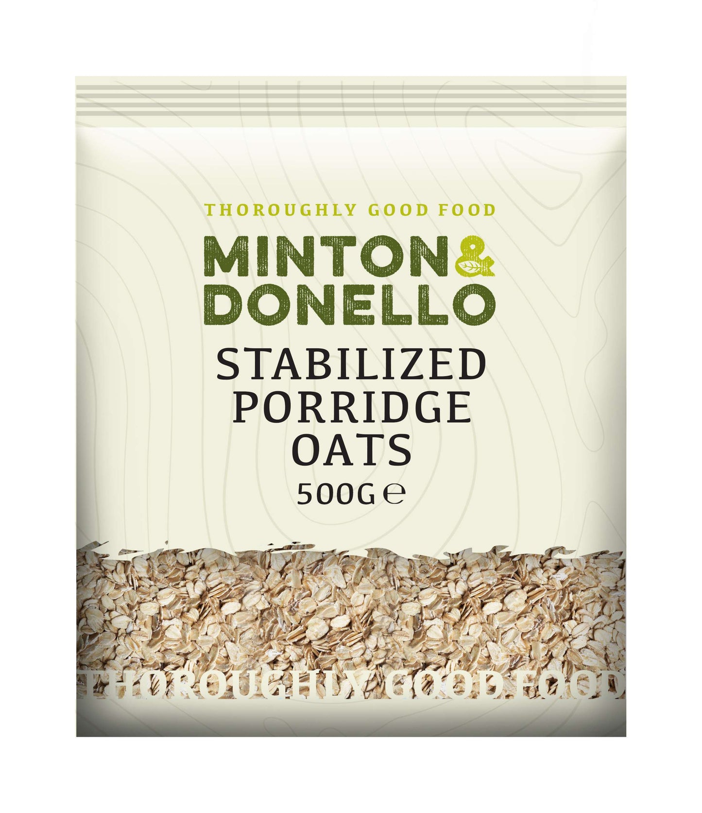 6 x Minton & Donello Stabilized Porridge Oats - 500g