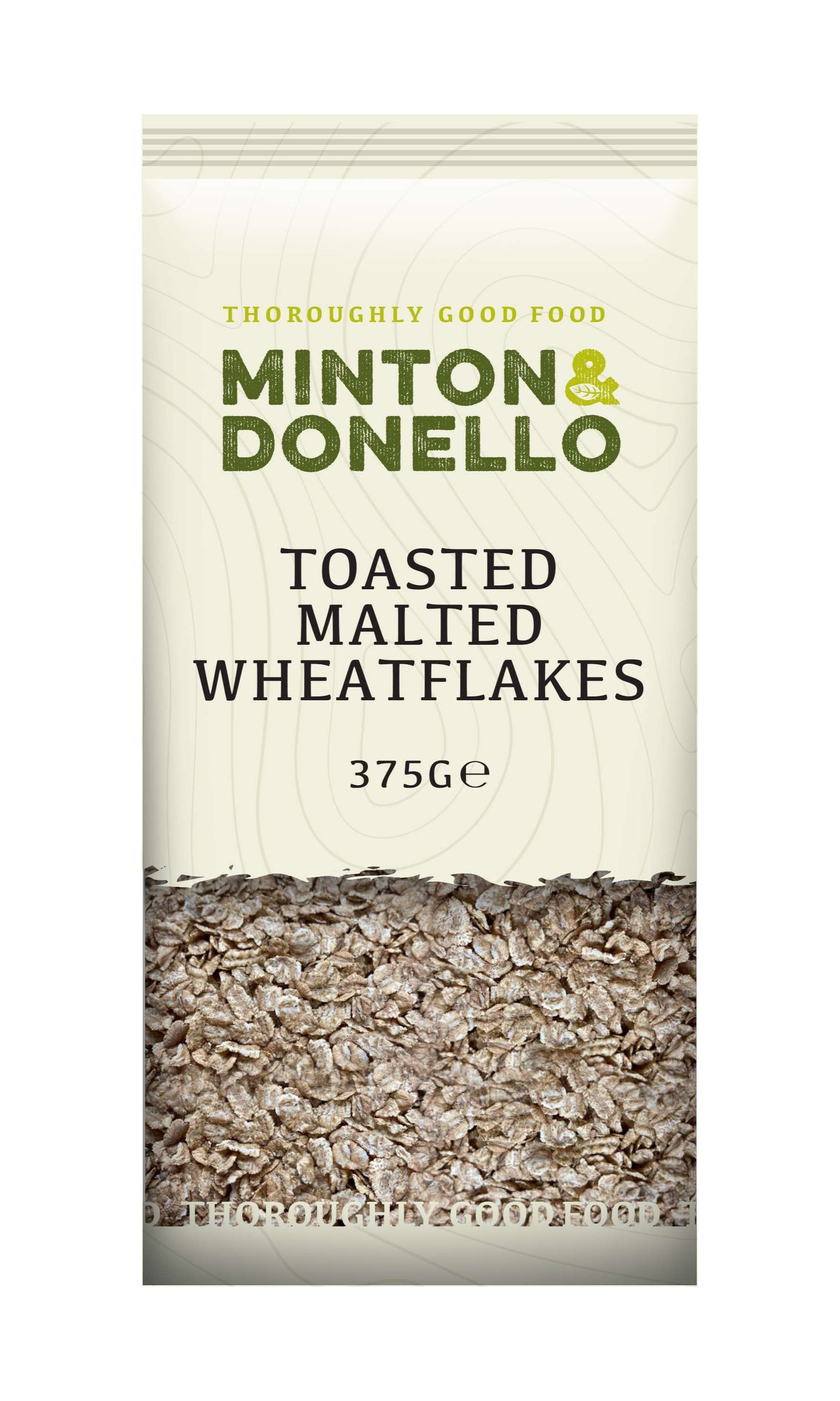 6 x Minton & Donello Toasted Malted Wheatflakes - 375g