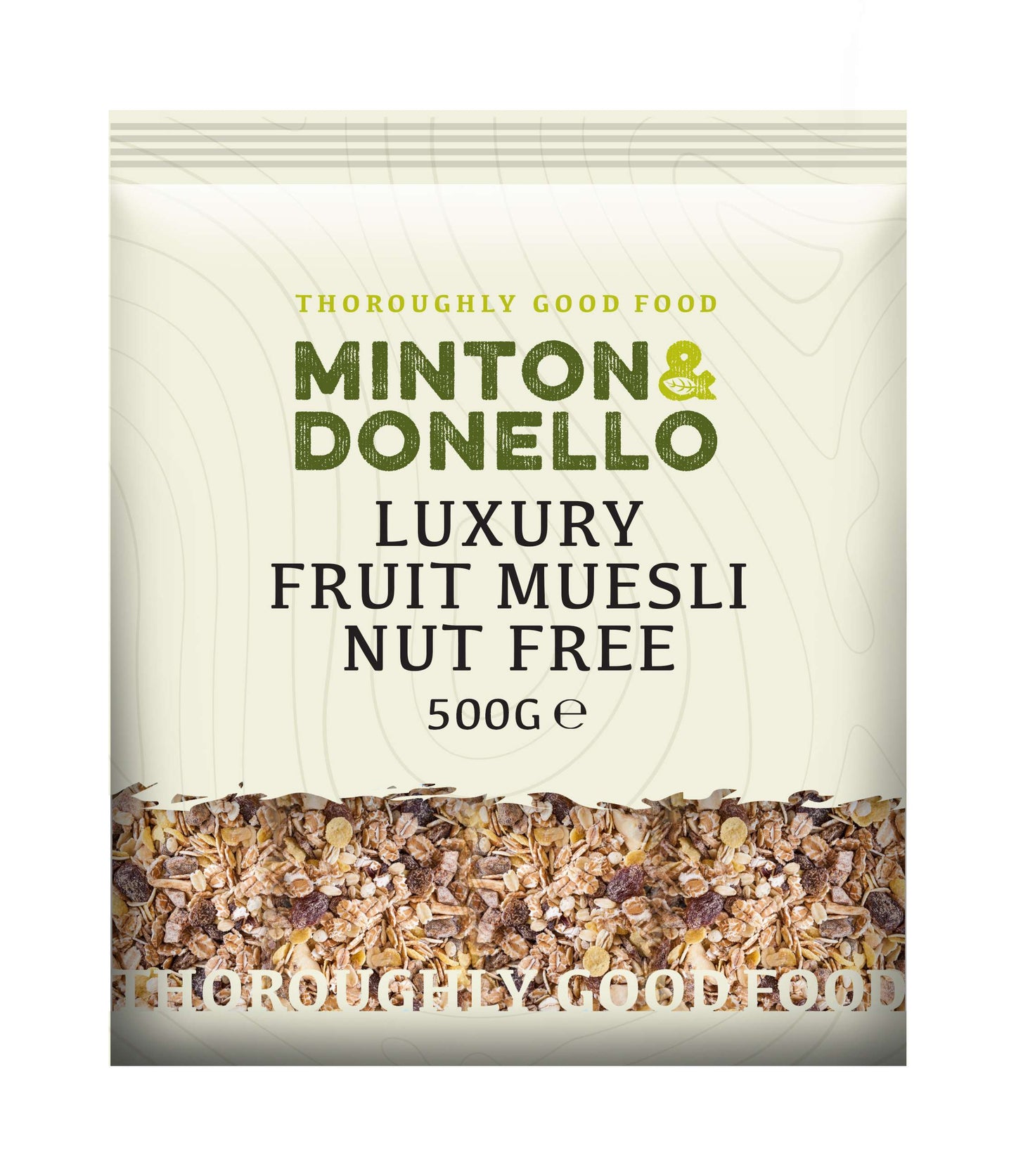 6 x Minton & Donello Luxury Fruit Muesli Nut Free - 500g