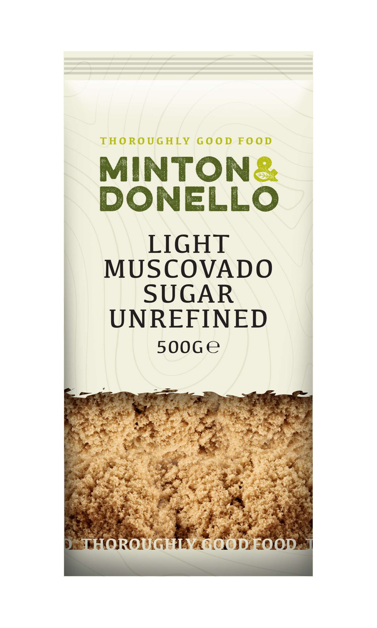 6 x Minton & Donello Light Muscovado Sugar Unrefined - 500g