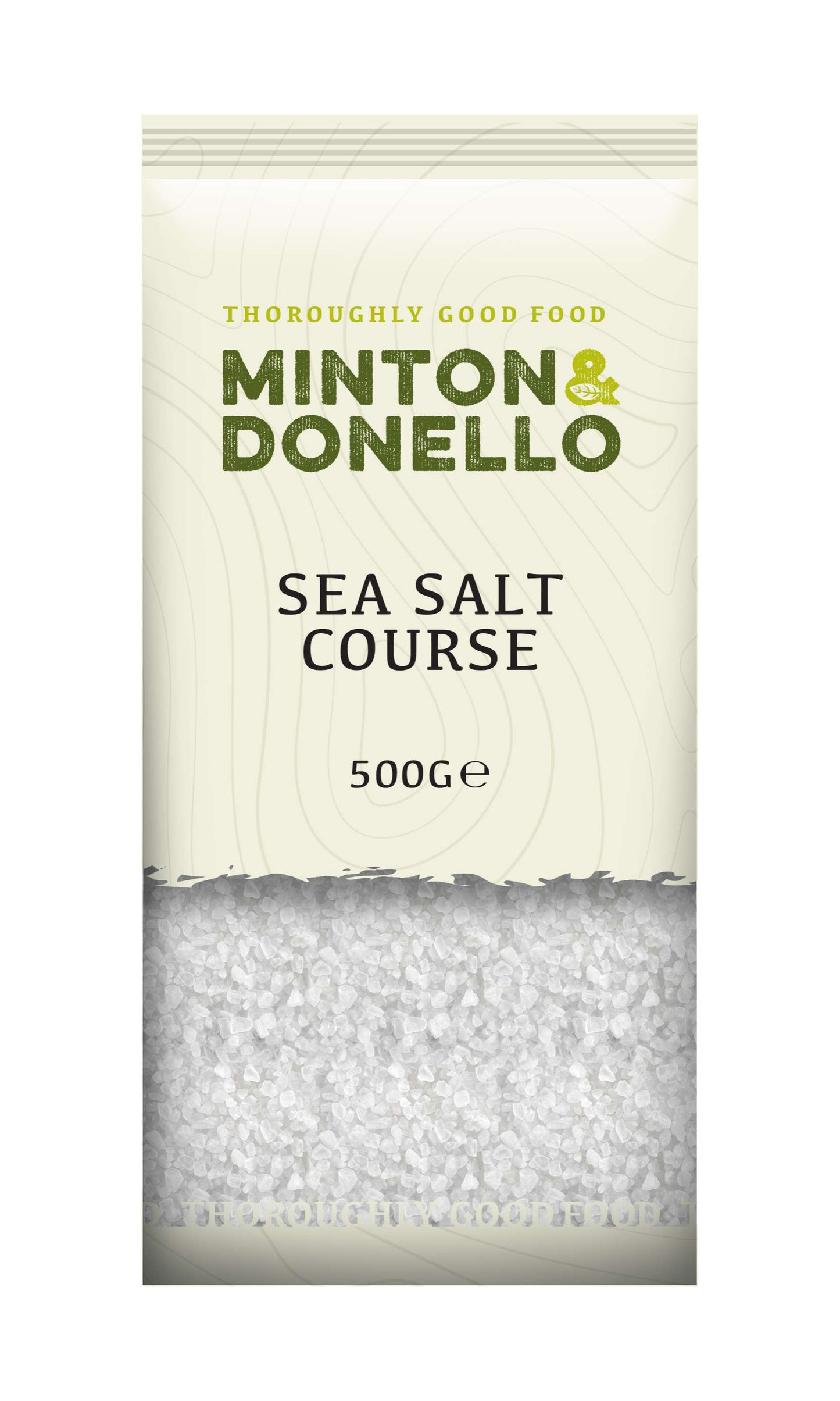 6 x Minton & Donello Coarse Sea Salt No Additives - 500g
