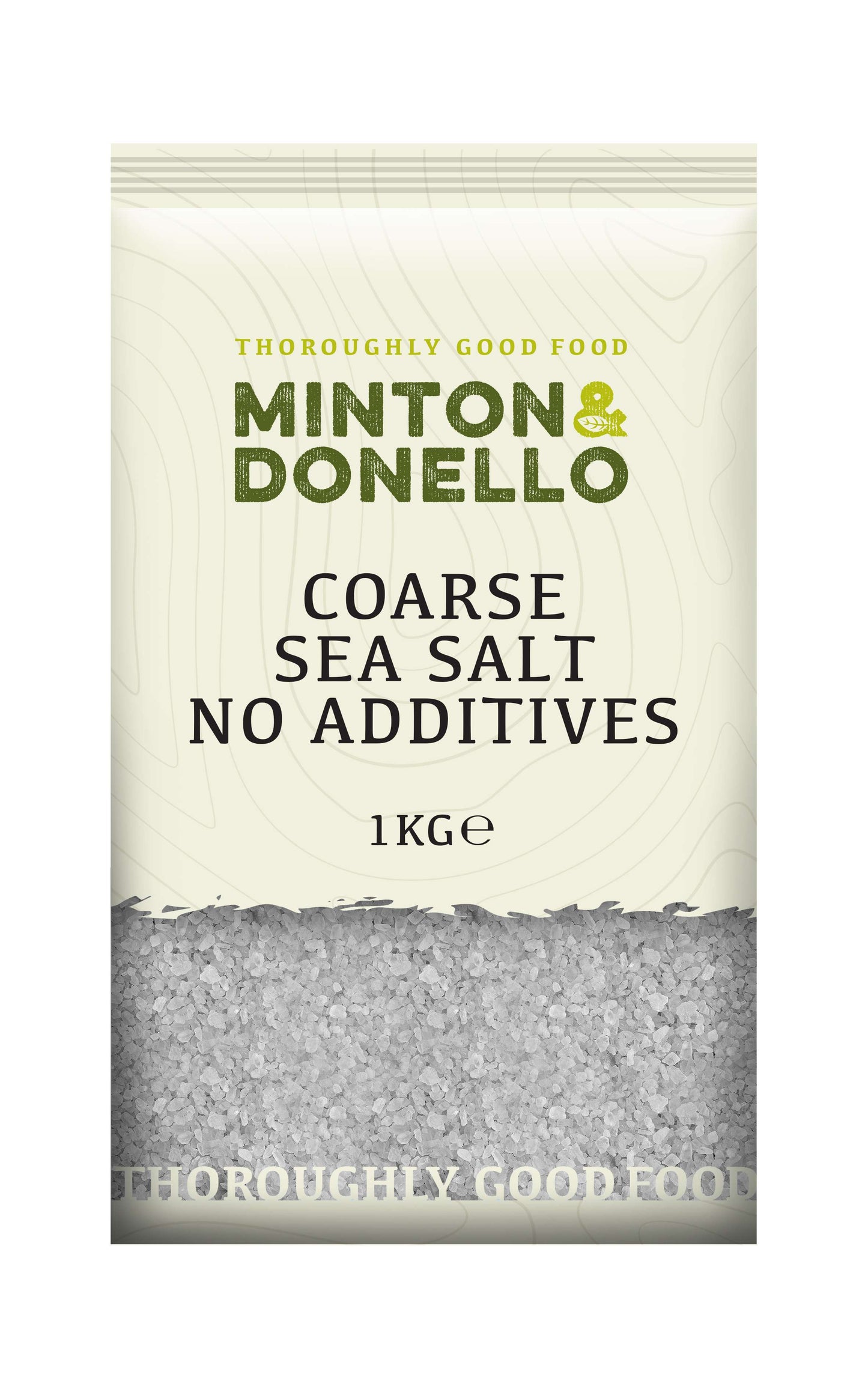 6 x Minton & Donello Coarse Sea Salt No Additives - 1000g