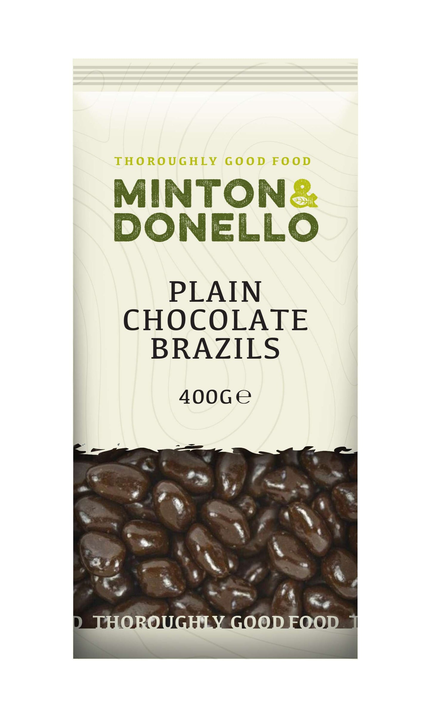 6 x Minton & Donello Plain Chocolate Brazils - 400g