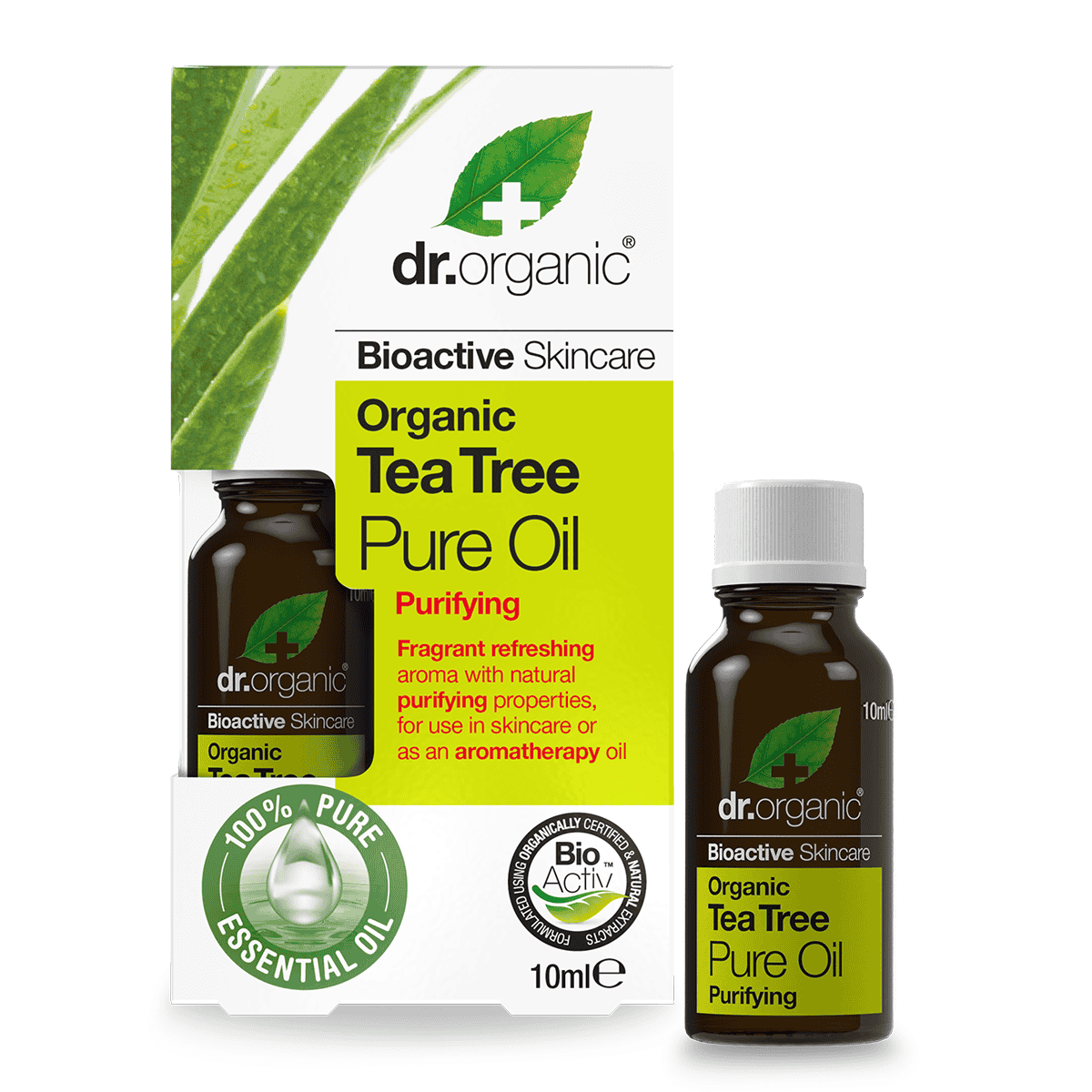 Dr Organic Tea Tree Pure Oil - 10ml