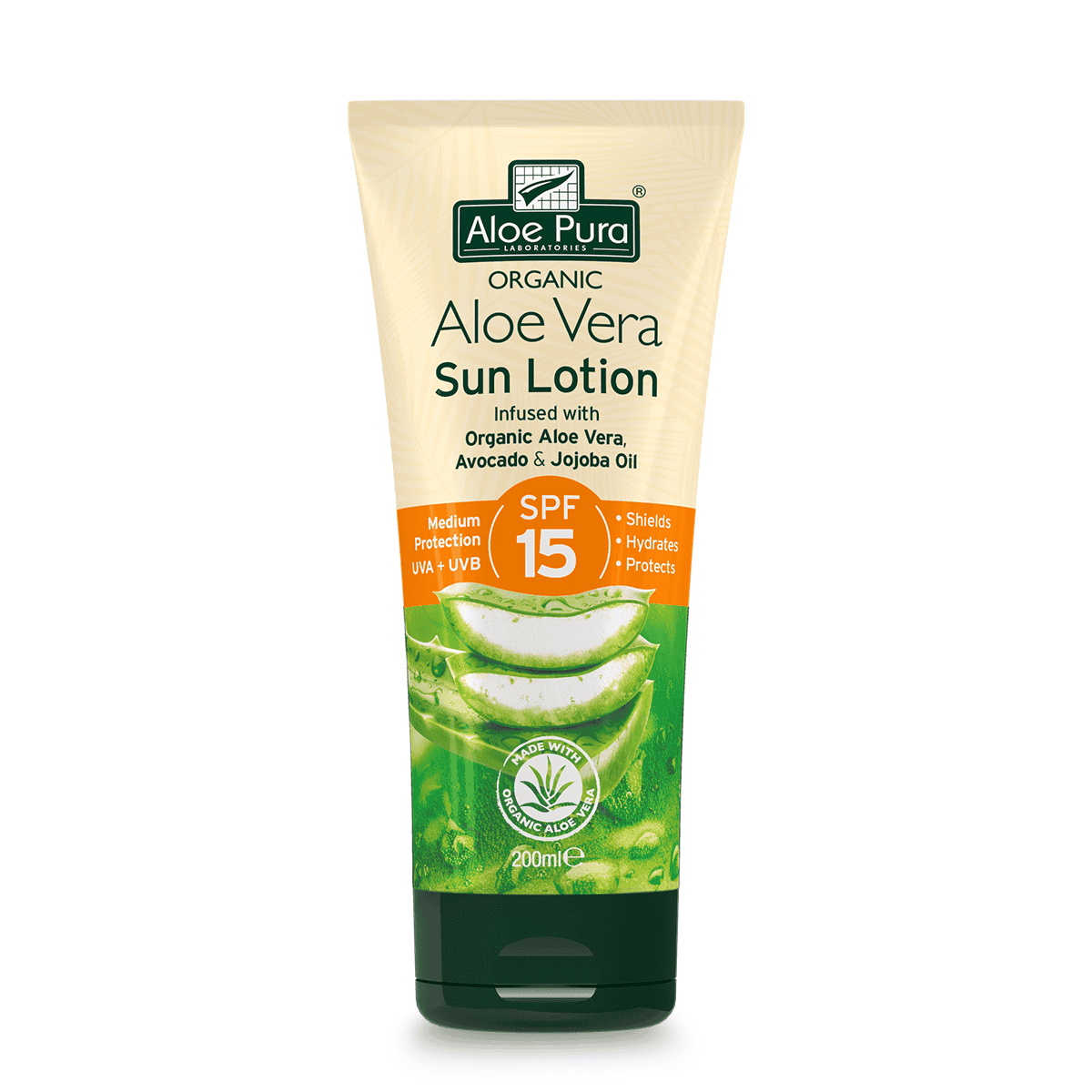 Aloe Pura Aloe Vera Sun Lotion SPF15 - 200ml