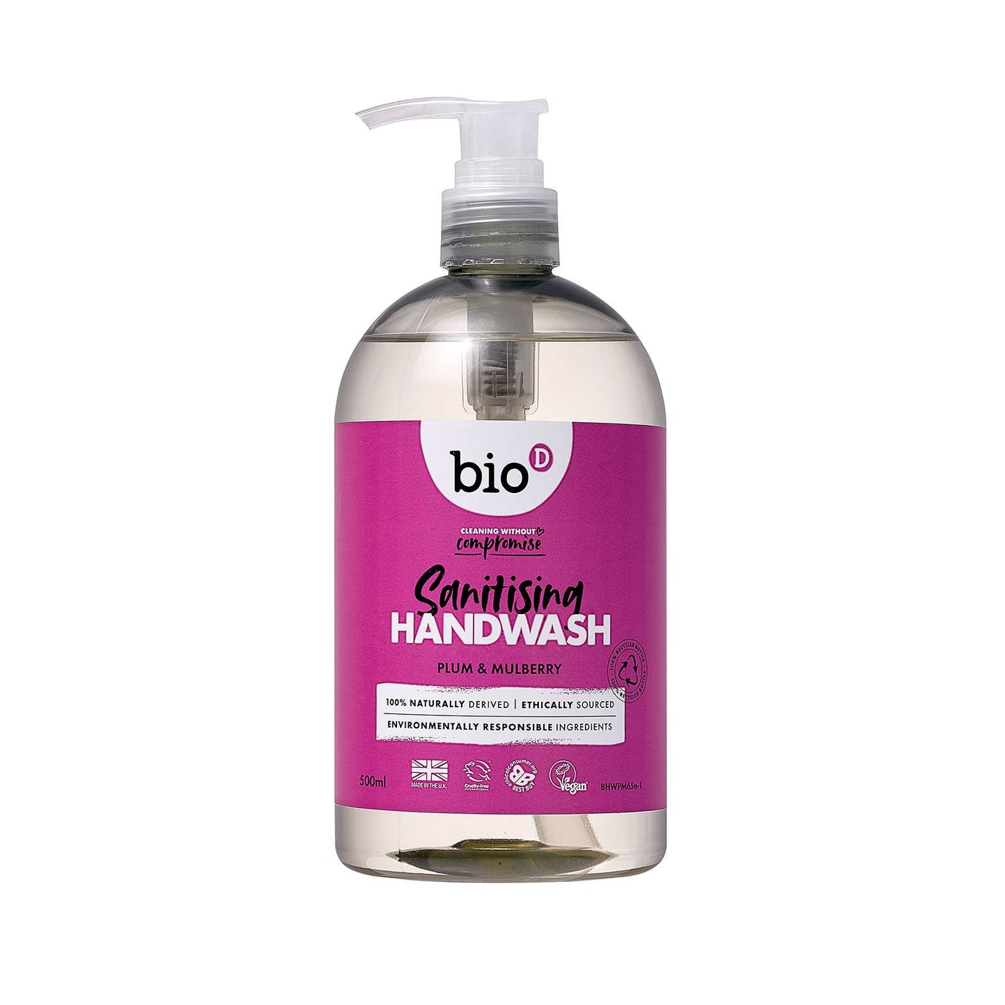 Bio-D Plum & Mulberry Cleansing Hand Wash - 500ml