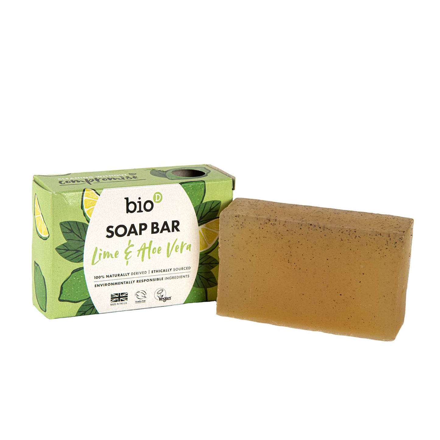 Bio-D Lime & Aloe Vera Boxed Soap Bar - 90g