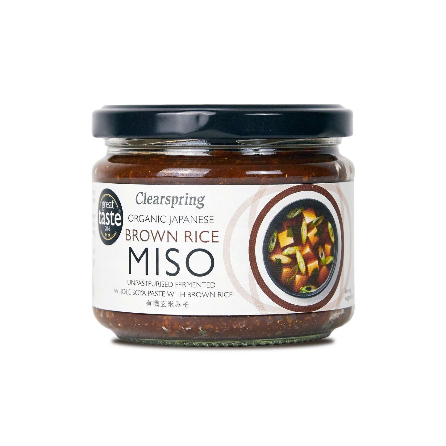 Clearspring Miso Brown Rice - jar (unpast) Organic - 300g