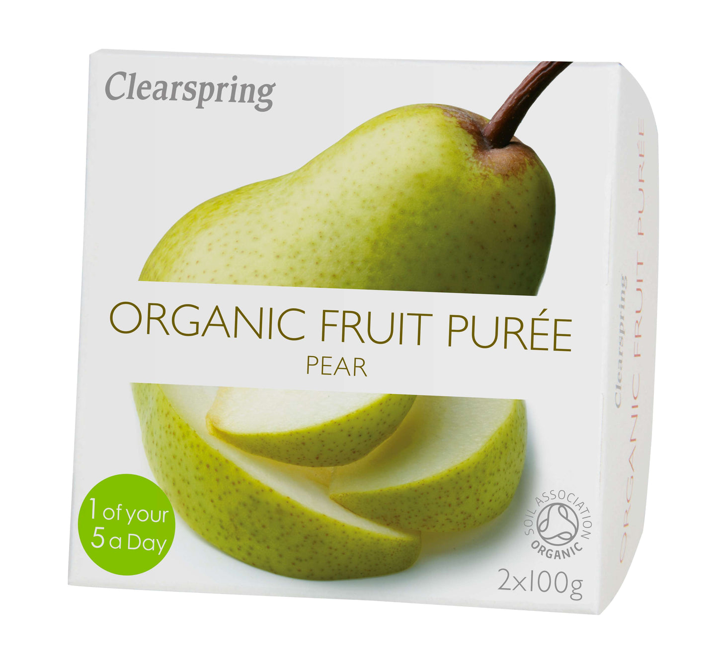 Clearspring Fruit Puree - Pear Organic - 2x100g