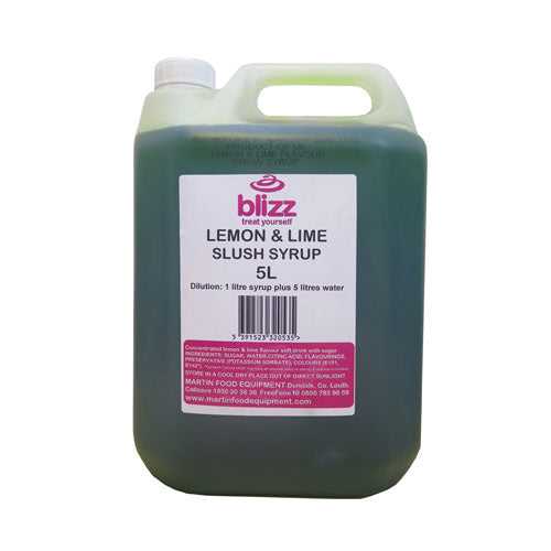 Blizz Lemon & Lime Slush Syrup 5Lt